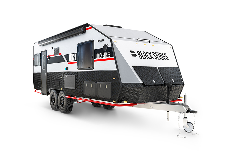 Boondocking in the New Black Series HQ21 Overland Trailer – A Class Apart