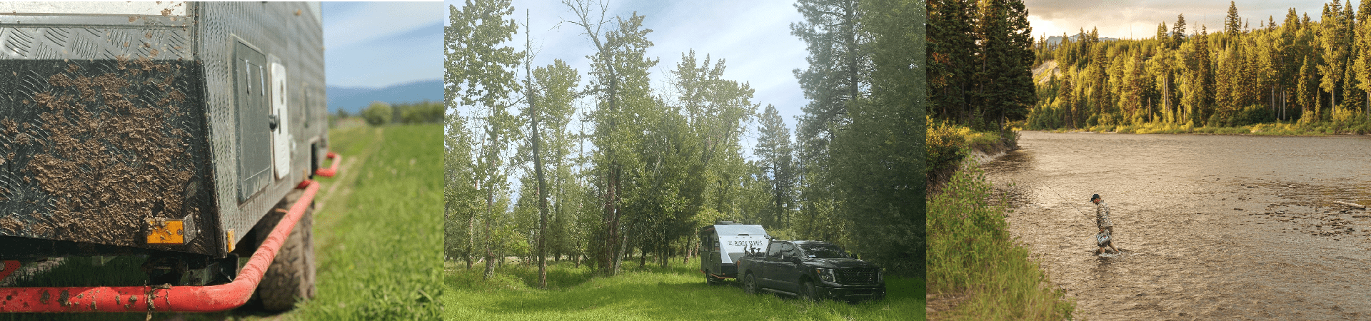 off-road trailer camping in Montana