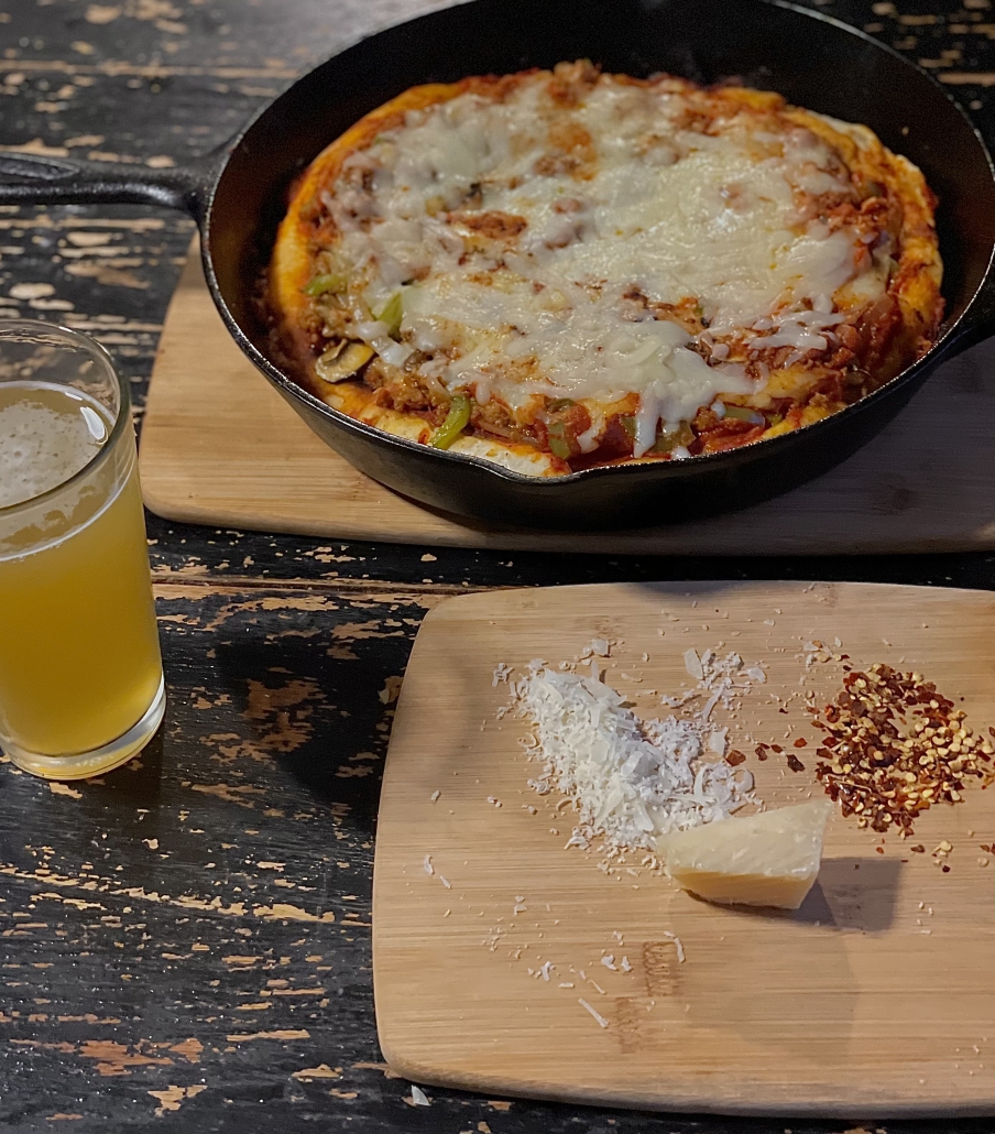 cast iron pizza a perfect trailer camping recipe