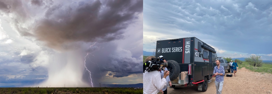 filming thunderstorms with a black series hq15 off-road trailer