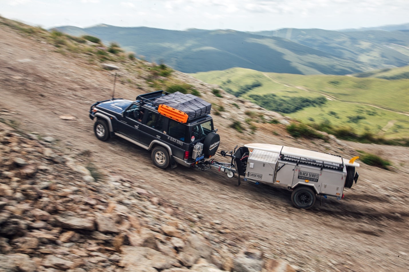 Black Series off-road tent-style camper