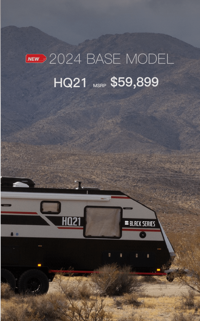 HQ21 RV CAMPER Black Series RV | Off-Road Travel Trailers, Toy Haulers & Camper Trailers Manufacturer
