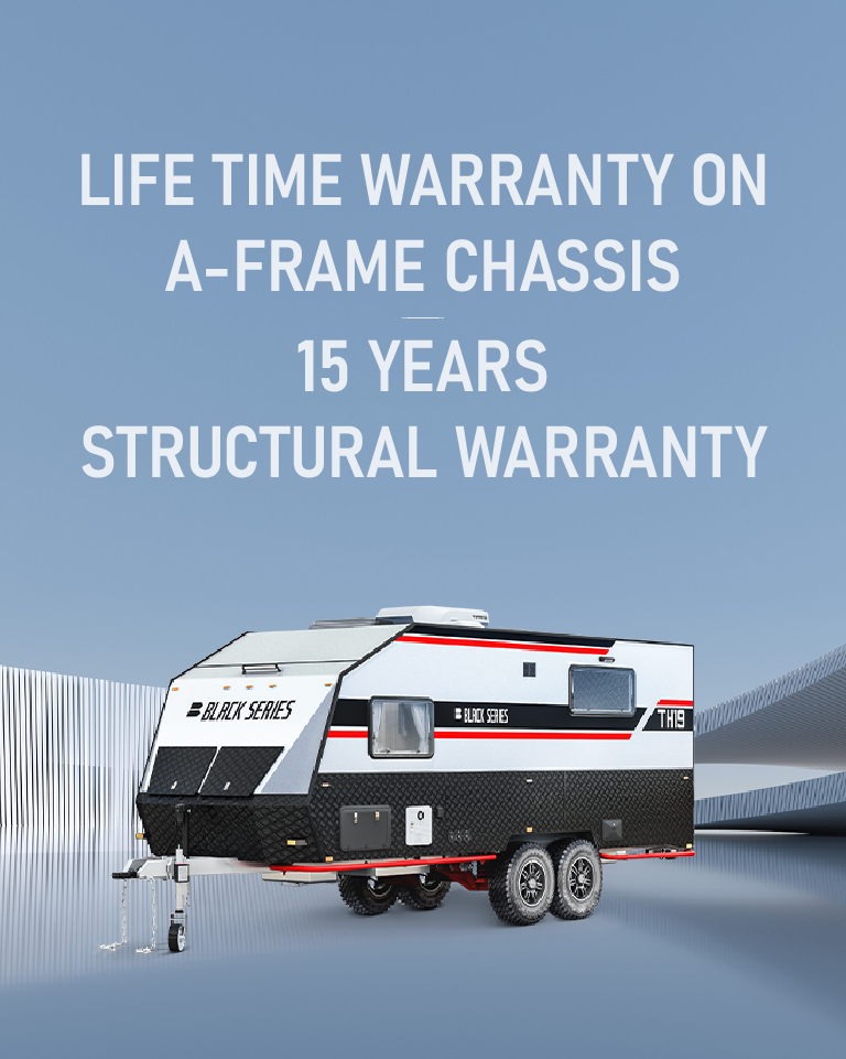 TH19: Life time warranty on a-frame chassis and 15 years structural warranty